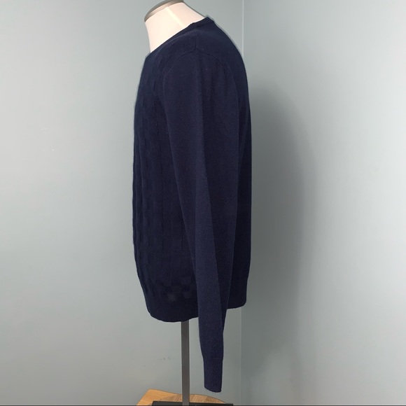 ARNOLD PALMER men’s size medium navy blue pullover sweater long sleeves - Picture 3 of 12